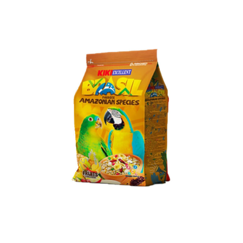  تصویر خوراک مخصوص طوطی سانان بزرگ کیکی Kiki Amazon Species Parrots وزن 800 گرم 
