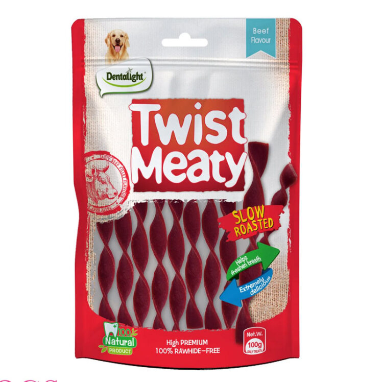 تصویر بسته بندی تشویقی سگ پیچی دنتالایت با طعم بیف