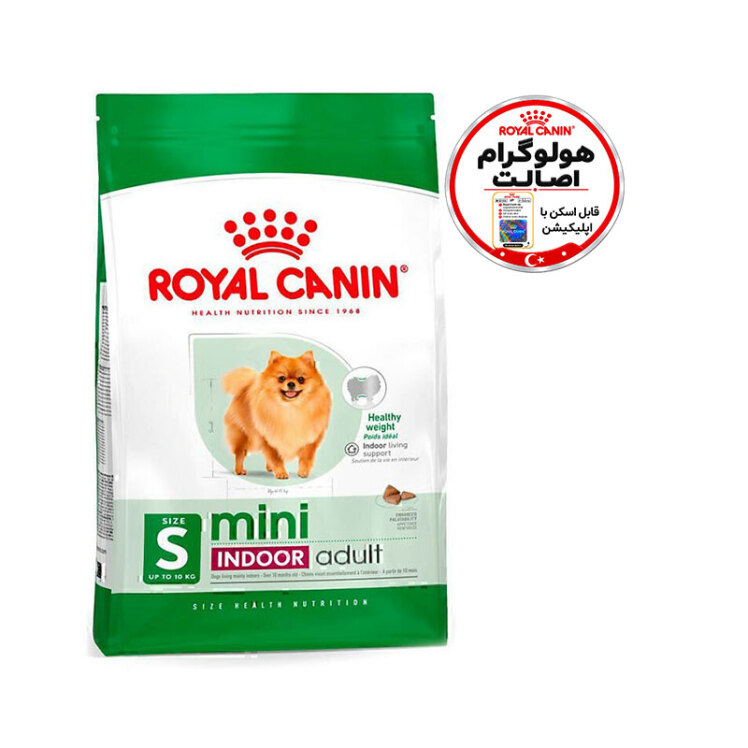 عکس جزییات غذای خشک سگ رویال کنین مدل Mini Indoor Adult وزن 1.5 کیلوگرم
