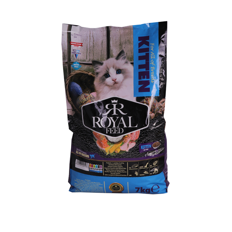 عکس بسته بندی غذای خشک بچه گربه رویال فید مدل Kitten وزن 7 کیلوگرم