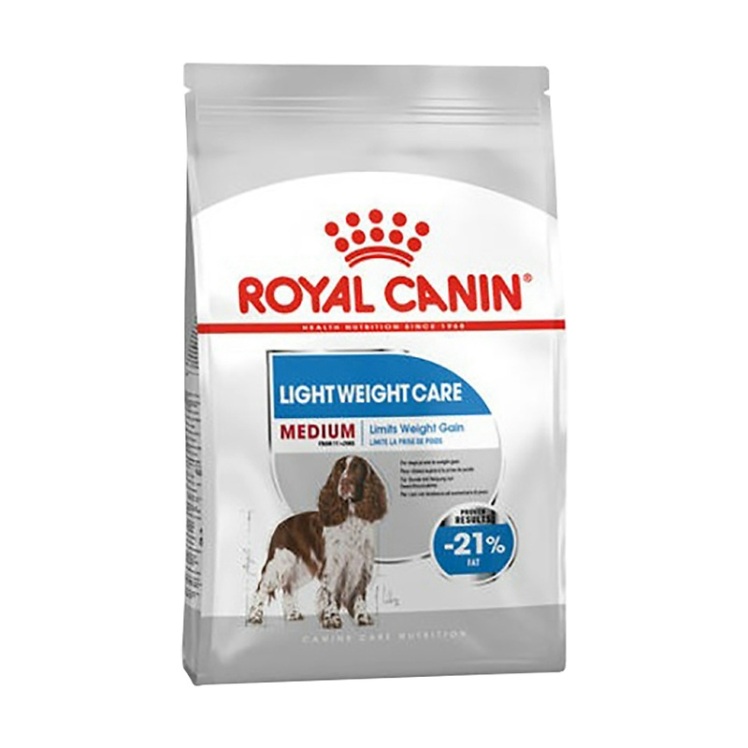 عکس دانهبندی غذای خشک سگ نژاد متوسط رویال کنین مخصوص کنترل وزن Royal Canin Medium Light Weight Care وزن 3 کیلوگرم