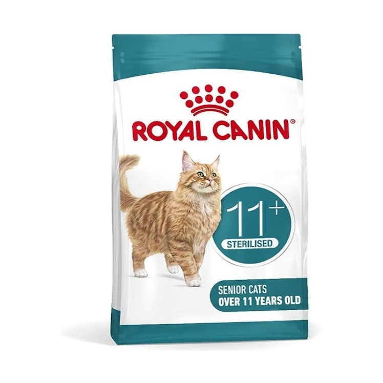 تصویر محتویات غذای خشک گربه مسن رویال کنین +12 Royal Canin Senior Ageing وزن 2 کیلوگرم