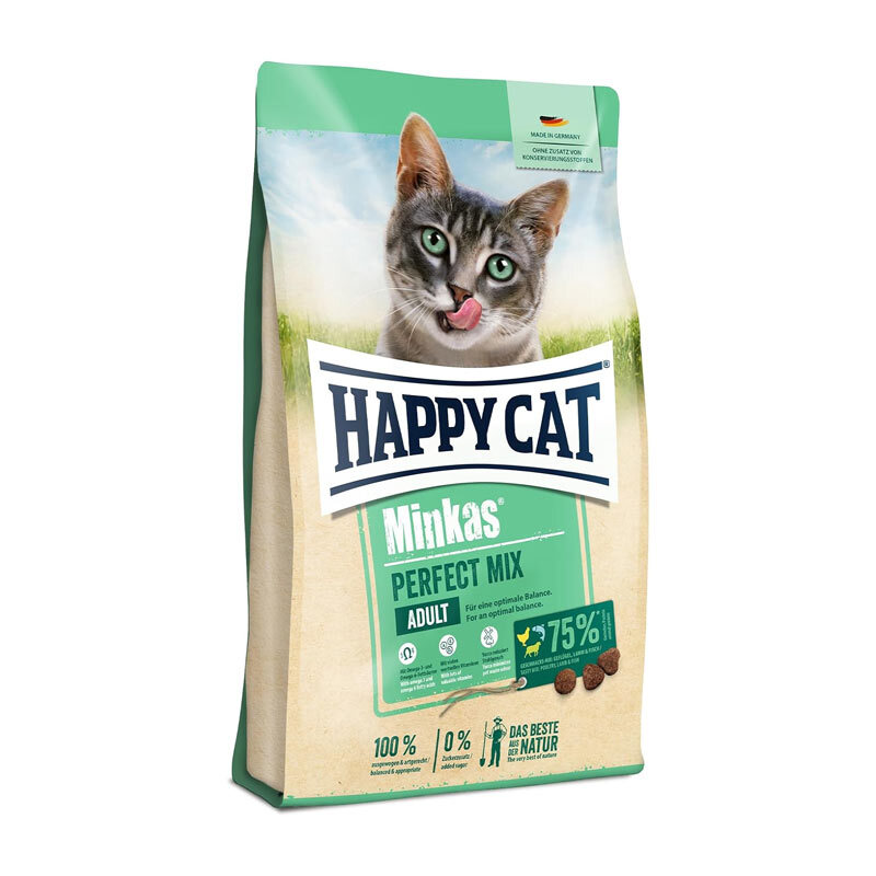  تصویر غذای خشک گربه هپی کت Minkas Mix وزن 4 کیلوگرم 