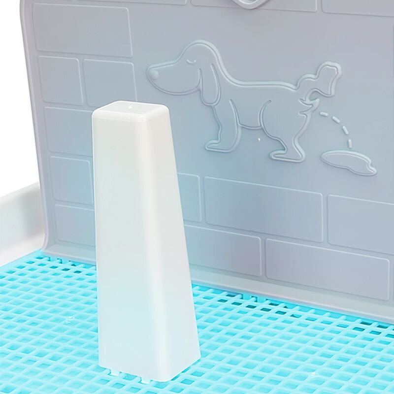  تصویر پایه ظرف دستشویی سگ هپی پت سایز کوچک بر روی سینی ادرار 