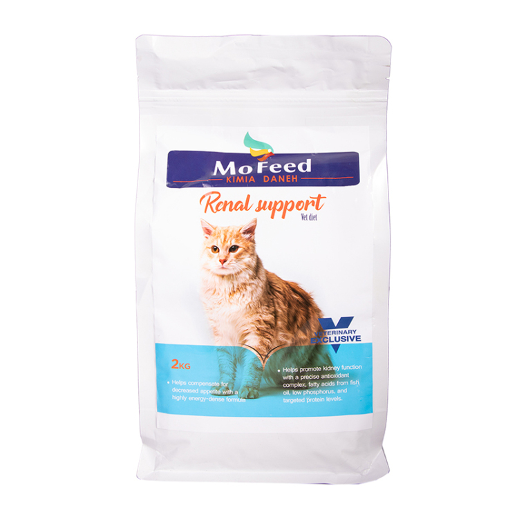 عکس بسته بندی غذای خشک گربه مفید مدل Renal Support وزن 2 کیلوگرم