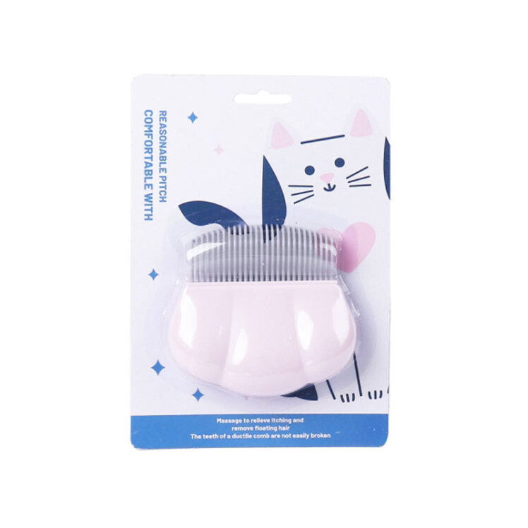 تصویر برس ماساژ حیوانات طرح صدف Pet Massage Shell Comb Grooming Hair