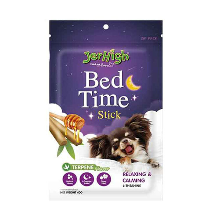 تصویر تشویقی سگ جرهای مغز دار با طعم عسل و دارچین مخصوص شب Jerhigh Honey & Cinemon وزن 50 گرم