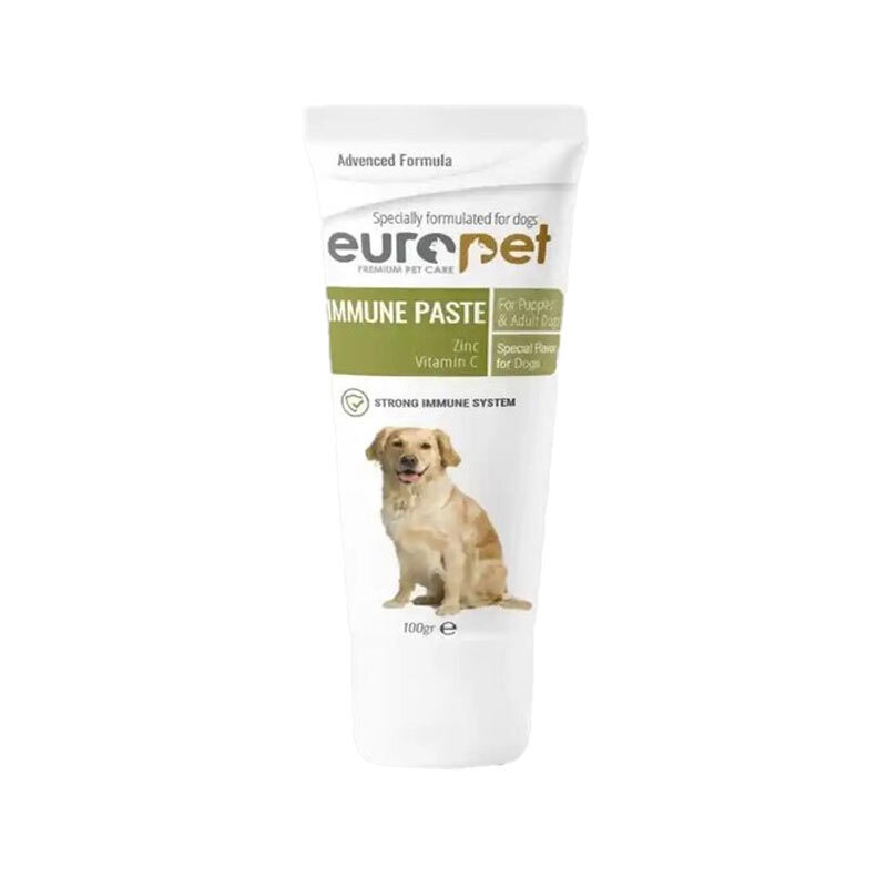  تصویر خمیر افزایش ایمنی بدن سگ یوروپت Europet Immune Paste وزن 100 گرم 