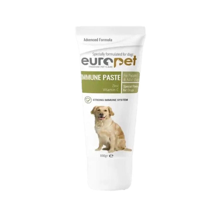 تصویر خمیر افزایش ایمنی بدن سگ یوروپت Europet Immune Paste وزن 100 گرم