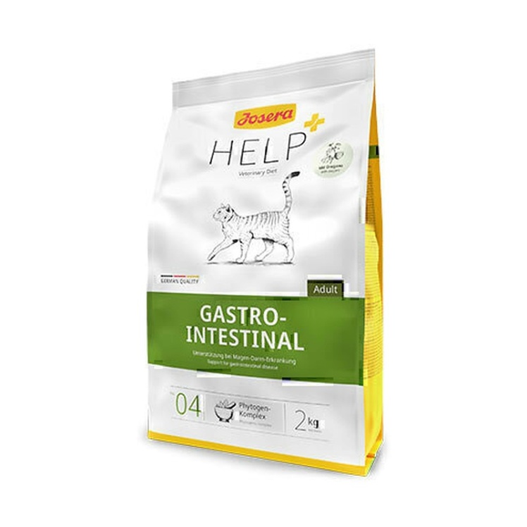 تصویر بسته بندی غذای خشک درمانی مشکلات گوارشی گربه جوسرا Josera Help Gastrointestinal وزن 2 کیلوگرم از نمای رو به رو