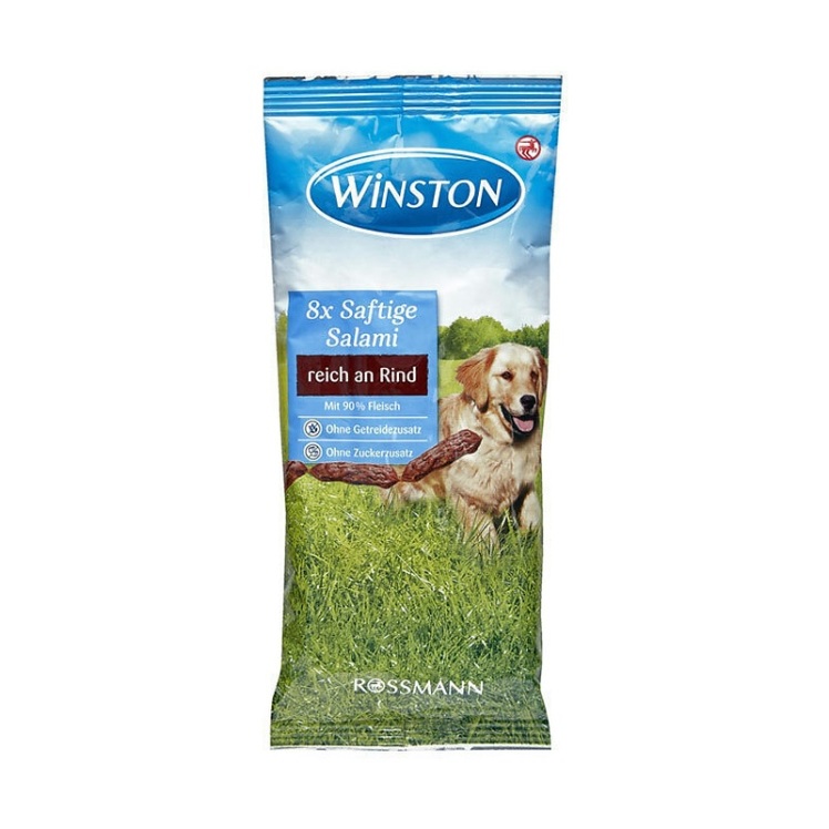 تصویر 2 تشویقی مدادی سگ وینستون با طعم گوشت گاو و مرغ Winston Beef And Salami Stick بسته 8 عددی