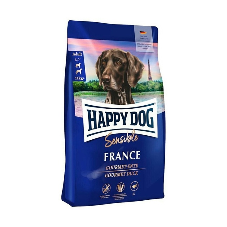 تصویر دانه غذای خشک سوپر پرمیوم سگ بالغ هپی داگ Happy Dog Sensible France وزن 4 کیلوگرم