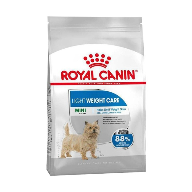 تصویر دانه‌ی غذای خشک سگ رویال کنین Royal Canin Mini light Weight Care وزن 3 کیلوگرم 