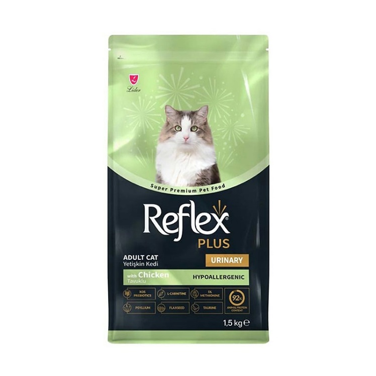 تصویر غذای خشک گربه یورینری با طعم مرغ رفلکس پلاس Reflex Plus Urinary With Chicken وزن 1.5 کیلوگرم