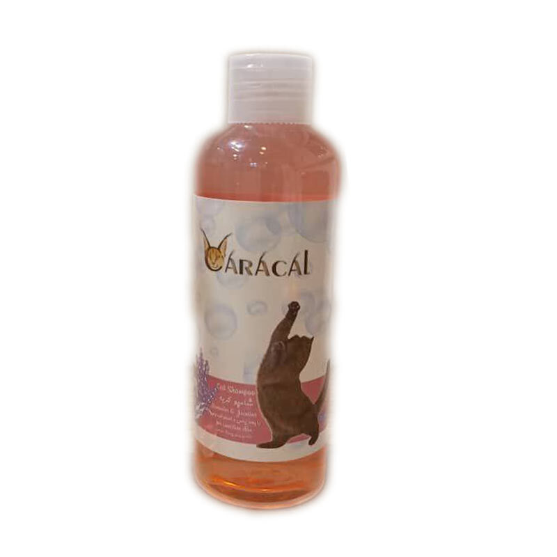  تصویر شامپو گربه ضد حساسیت و مناسب برای پوست های حساس با رایحه یاسمن و لوندر کاراکال Caracal Cat Shampoo For Sensitive S 