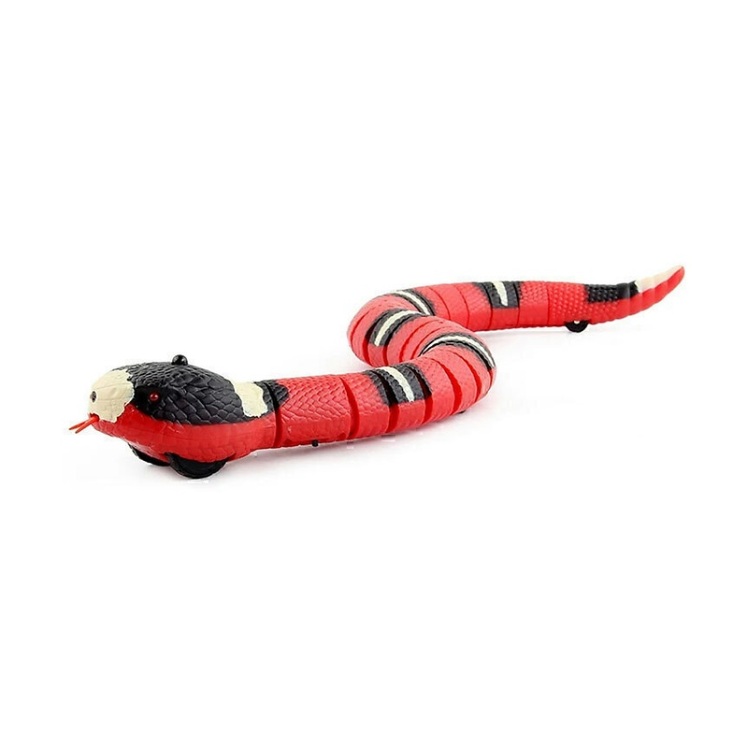 تصویر ویژگی های اسباب بازی مار شیری شارژی گربه زد اف ZF Milk Snake Electric Cat Toy اندازه 40 سانتی متر