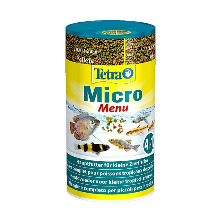 عکس دانه بندی غذای مخلوط ماهی تترا Tetra Micro Menu حجم 100 میلی لیتر