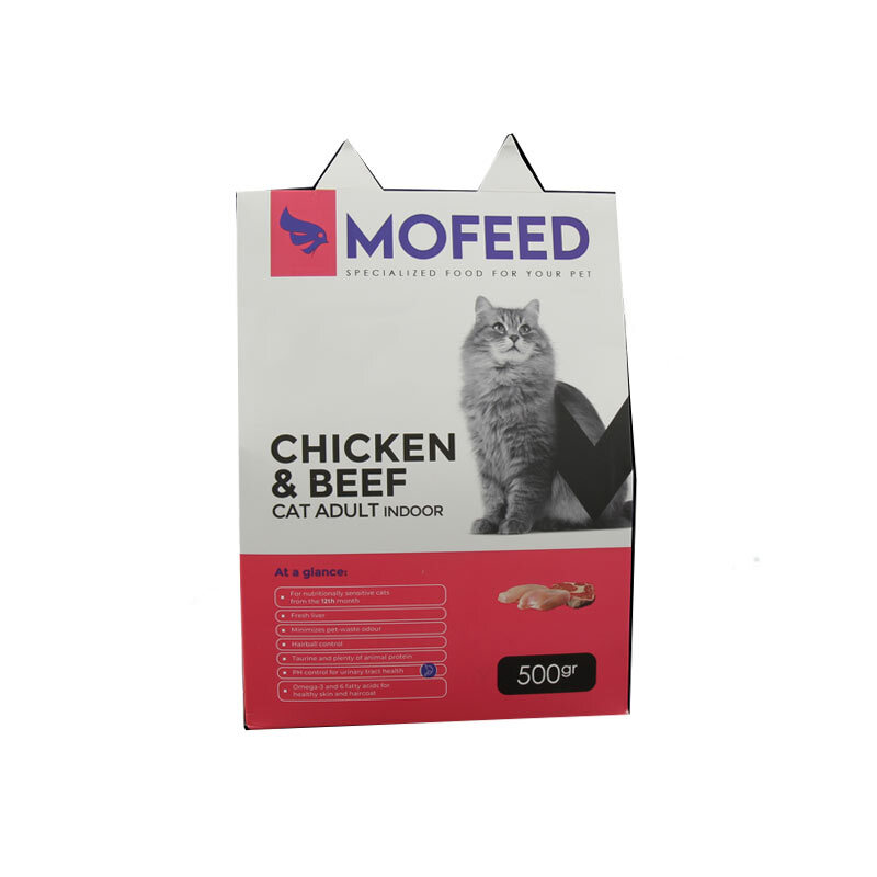  تصویر غذای خشک گربه مفید با طعم گوشت و مرغ وزن 500 گرم 