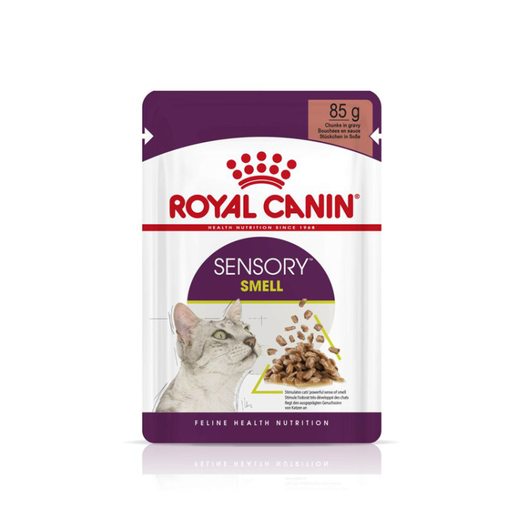 تصویر پوچ رویال کنین مناسب برای گربه های حساس به مزه Royal Canin Sensory Smell وزن 85 گرم