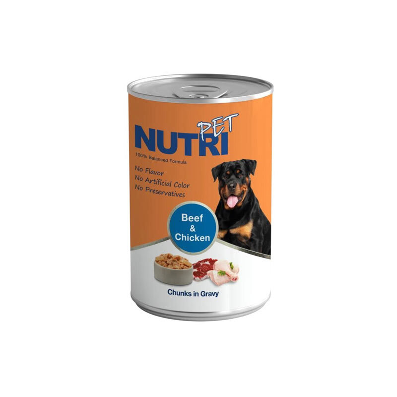  تصویر 5 بسته کنسرو غذای سگ نوتری مدل Nutri Pack وزن 425 گرم مجموعه 4 عددی 
