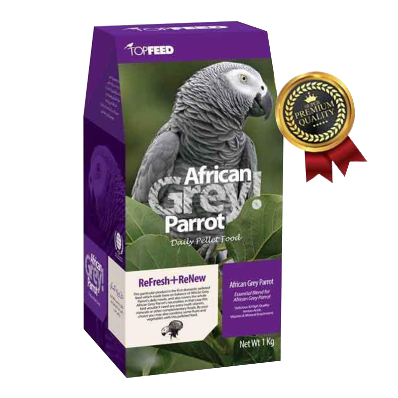  عکس غذای خشک کاسکو تاپ فید مدل African Grey Parrot وزن 1 کیلوگرم 