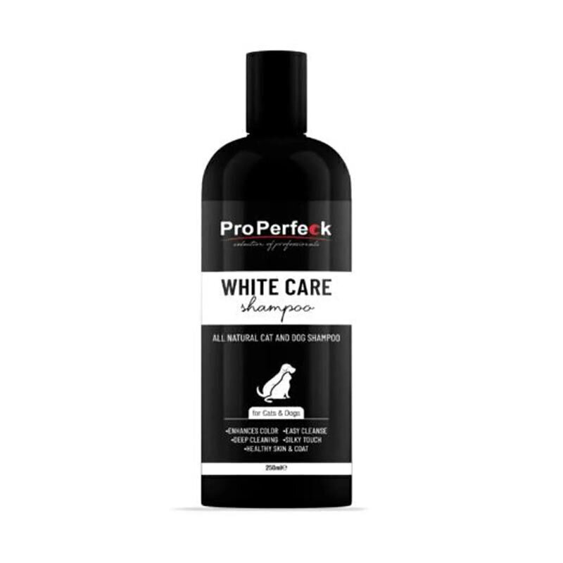 عکس شامپو سگ و گربه تقویت کننده ی موهای سفید پروپرفک ProPerfeck White Care Shampooحجم 250 میلی لیتر 