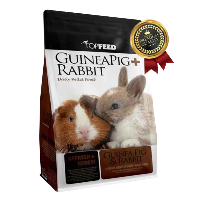  تصویر غذای خشک خرگوش و خوکچه هندی تاپ فید مدل GuineaPig & Rabbit وزن 1 کیلوگرم 