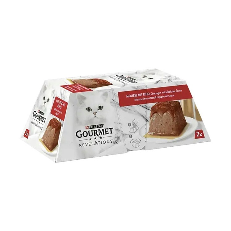 تصویر 2 موس گربه گورمت با طعم گوشت گاو Gourmet Revelations Cat Food With Beef بسته 2 عددی