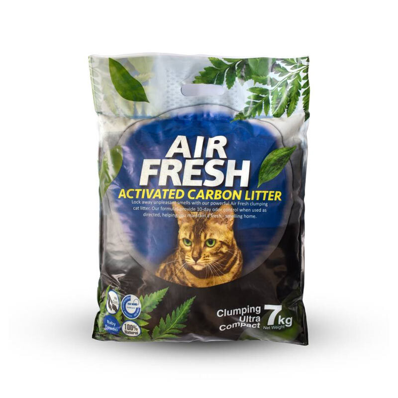  تصویر خاک بستر گربه ایرفرش Air Fresh Activated Carbon Litter وزن 7 گیلوگرم 