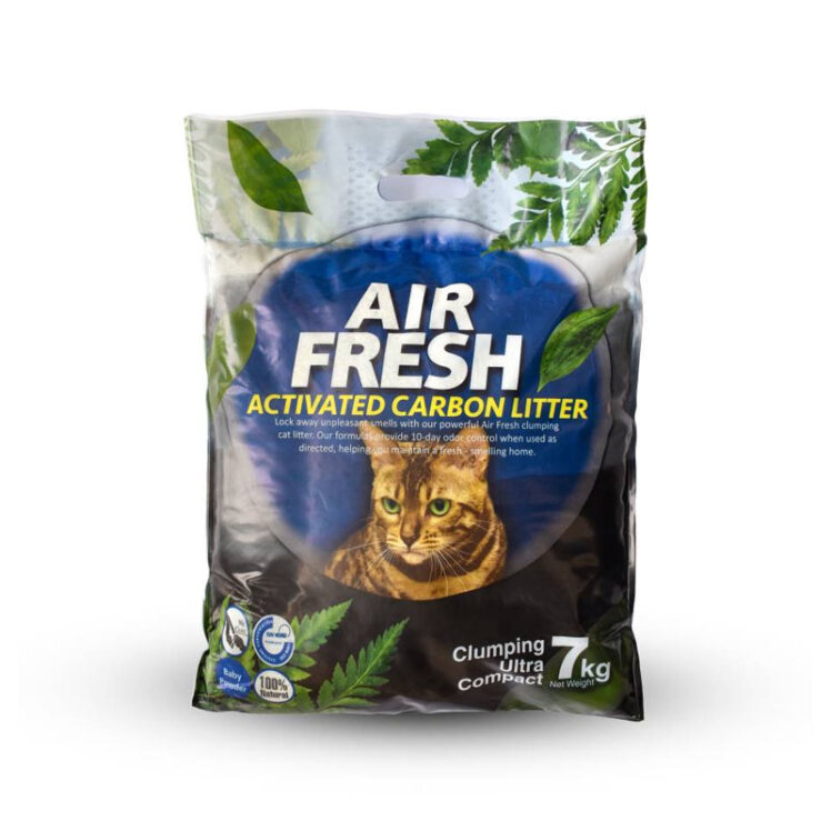تصویر خاک بستر گربه ایرفرش Air Fresh Activated Carbon Litter وزن 7 گیلوگرم