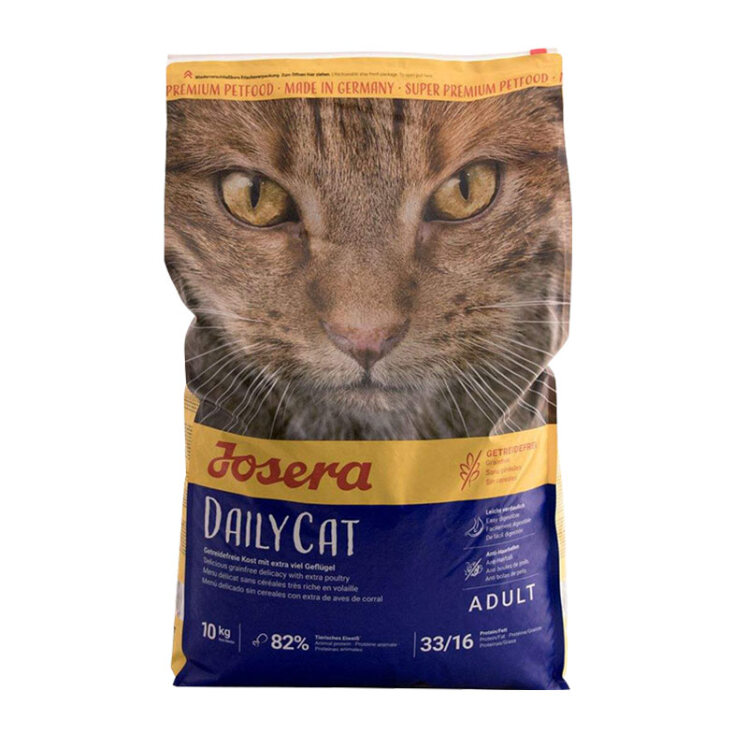 تصویر غذای خشک گربه دیلی کت جوسرا Josera Dailycat وزن 2 کیلوگرم(رو به رو)