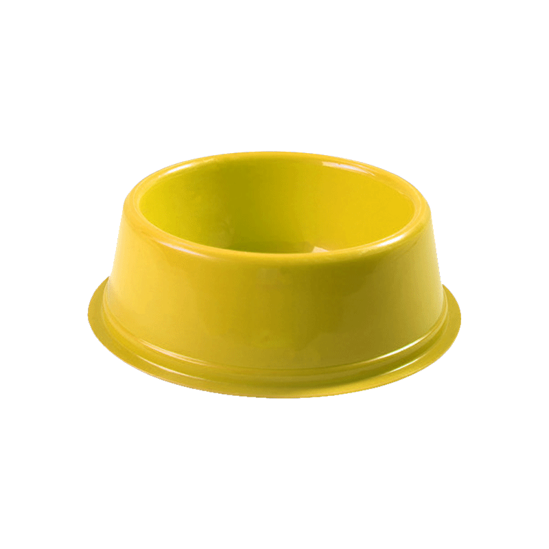  تصویر ظرف غذای حیوانات هپی پت مدل فلور S رنگ زرد 