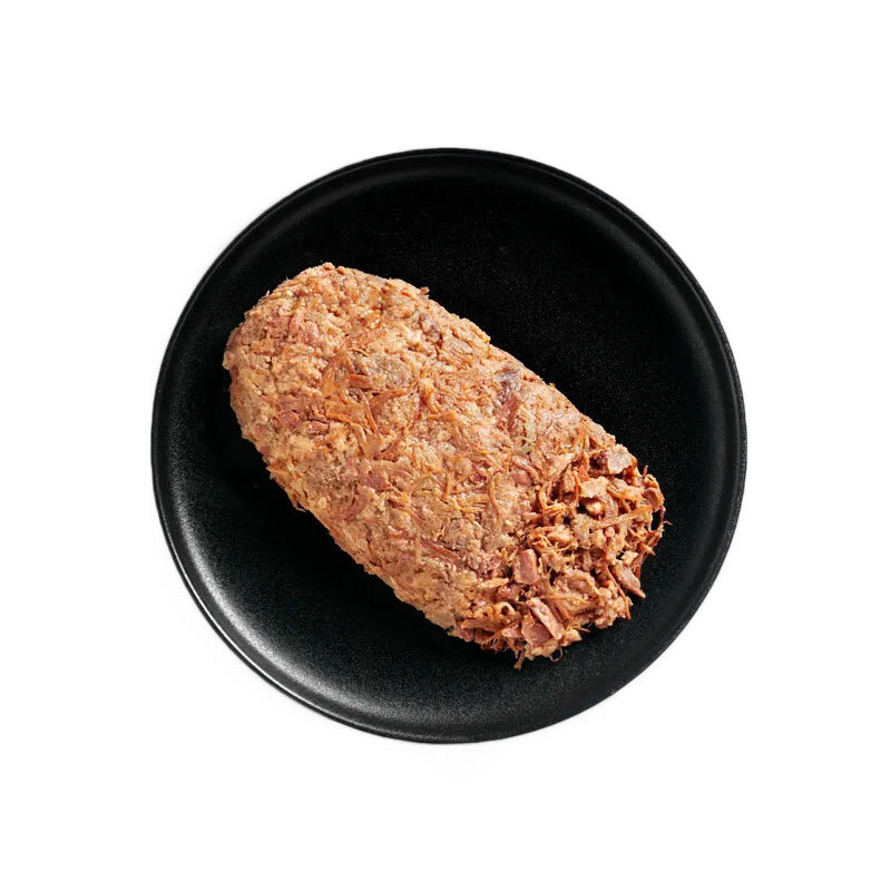  تصویر محتویات پوچ گربه لئوناردو با طعم مرغ و گوشت Leonardo Chicken & Pulled Beef وزن 70 گرم 