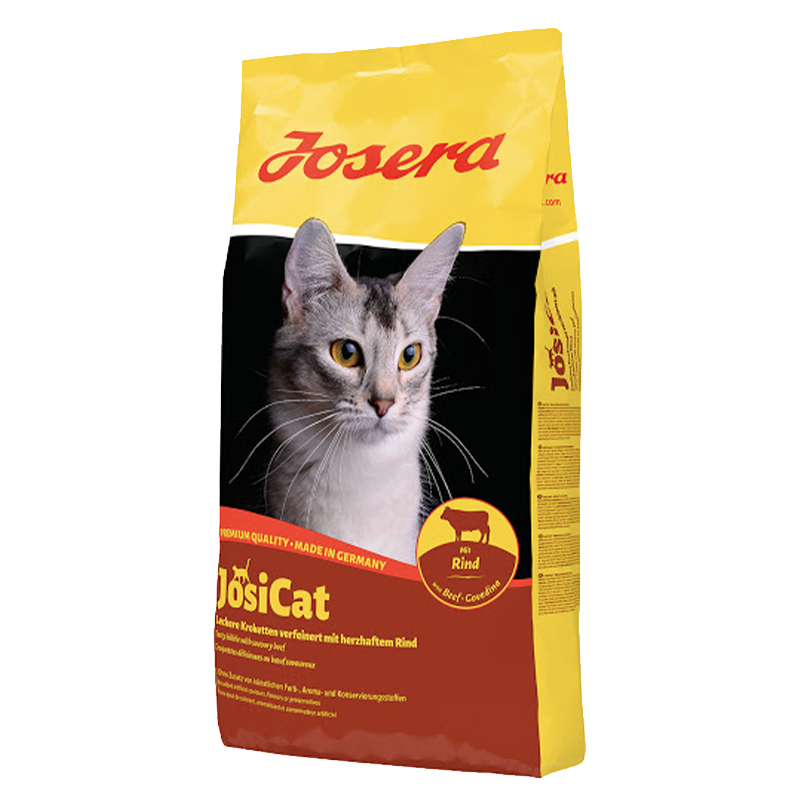  عکس بسته بندی غذای خشک گربه جوسرا مدل Josicat Beef وزن 10 کیلوگرم 
