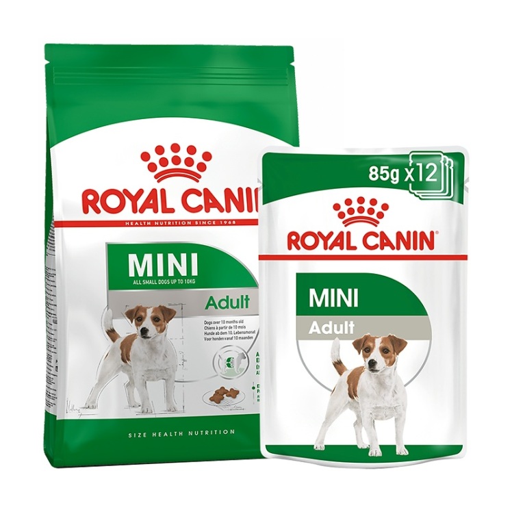 عکس بستهبندی غذای خشک سگ رویال کنین Royal Canin Mini Adult وزن 2 کیلوگرم
