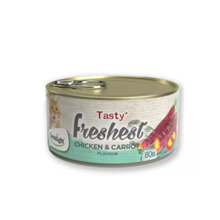 تصویر 1 کنسرو گربه دنتالایت با طعم مرغ و هویج Dentalight Cat Food With Chicken And Carrot وزن 80 گرم
