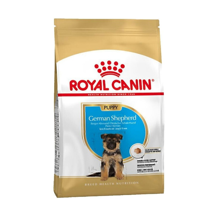 تصویر دانه غذای خشک توله سگ ژرمن شپرد رویال کنین Royal Canin German Shepherd Puppy وزن 12 کیلوگرم