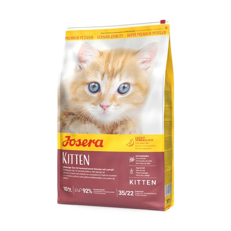 تصویر محتویات غذای خشک بچه گربه جوسرا Josera Kitten وزن 10 کیلوگرم