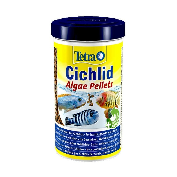 عکس دانه بندی غذای گرانوله مخصوص ماهی سیچلاید تترا Tetra Cichlid Algea 