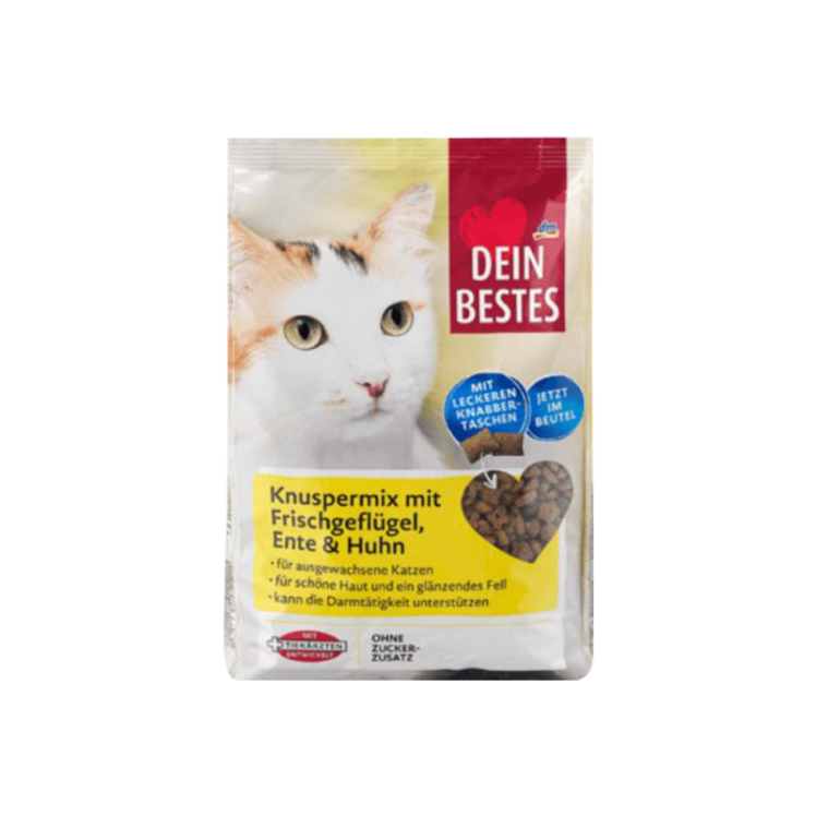 غذای خشک گربه دین بستس با طعم مرغ و اردک Dein Bestes Duck & Chicken وزن 1 کیلوگرم
