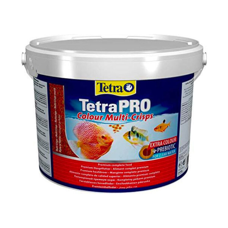 تصویر غذای تقویت کننده رنگدانه های ماهی تترا Tetra Pro Colour Multi Crisps حجم ۱۰ لیتر