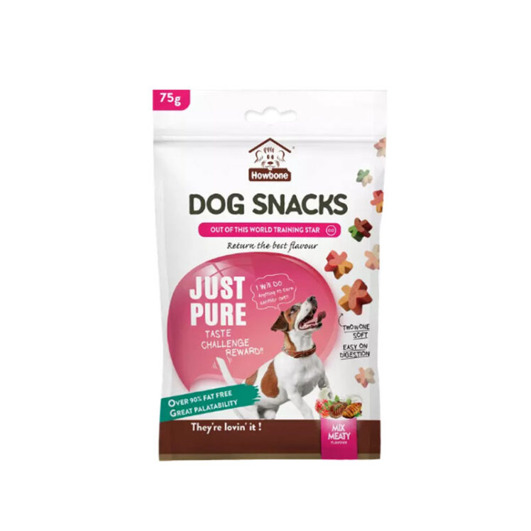 تصویر 1 اسنک تشویقی سگ ستاره ای شکل هابون با طعم مخلوطی از گوشت ها Hawbone Dog Snacks With Mix Meaty Flavour وزن 75 گرم