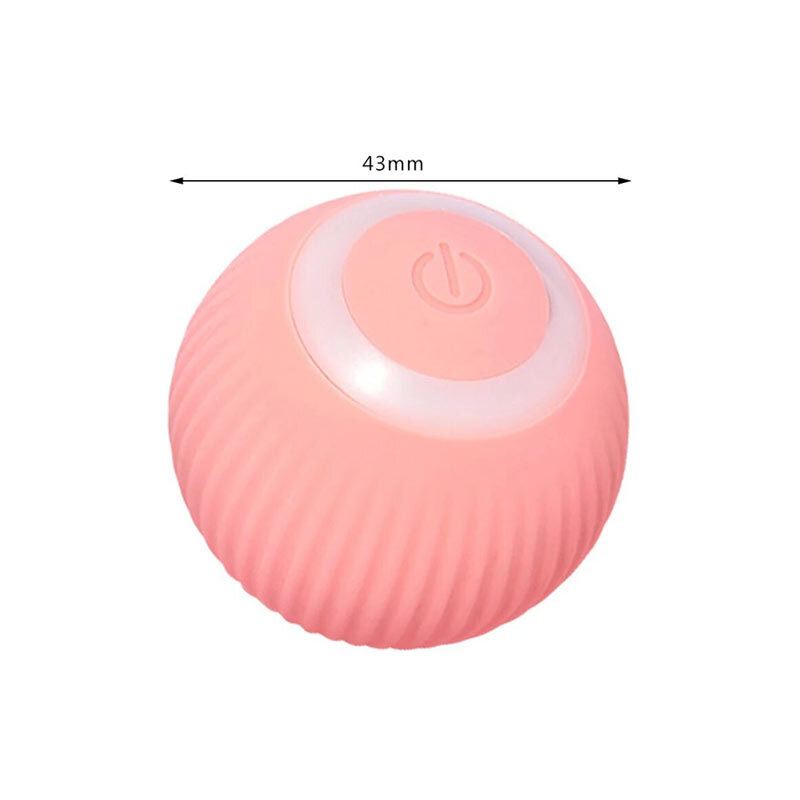  تصویر اندازه صورتی توپ هوشمند گربه پت گرویتی Petgravity Smart Rotation Ball 