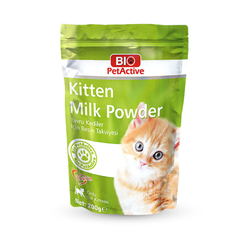  تصویر شیر خشک بچه گربه ریپلیسر بیو Bio Kitten Milk Replacer وزن 200 گرم 