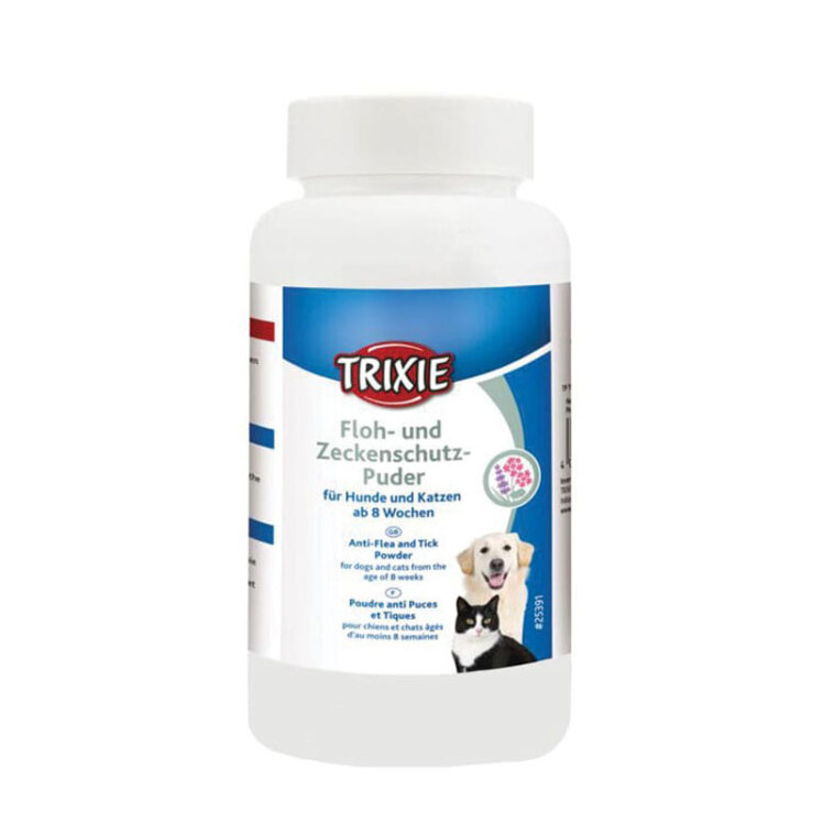تصویر پودر ضد کک و کنه تریکسی سگ و گربه