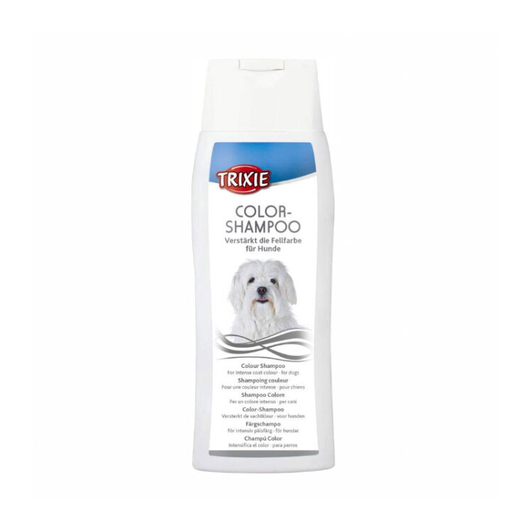 تصویر شامپو سگ مخصوص موهای روشن تریکسی Trixie color Shampoo حجم 250 میلی لیتر