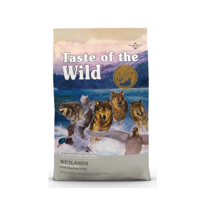  تصویر غذای خشک سگ تیست آف د وایلد با طعم گوشت غاز وحشی Taste Of The Wild Dog Food With Wild Fowlوزن 12.2 کیلوگرم 