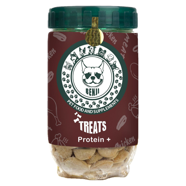 عکس جزییات مکمل غذایی سگ بنجی مدل Protein Plus وزن 230 گرم