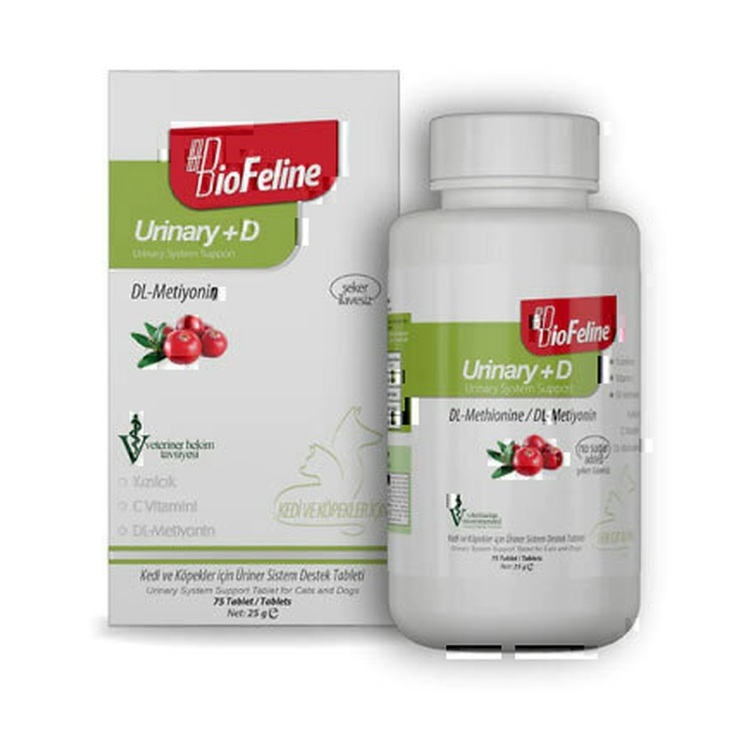 تصویر محصول قرص مخصوص مشکلات ادراری بیوفلاین BioFeline Urinary +D Tablet بسته 75 عددی