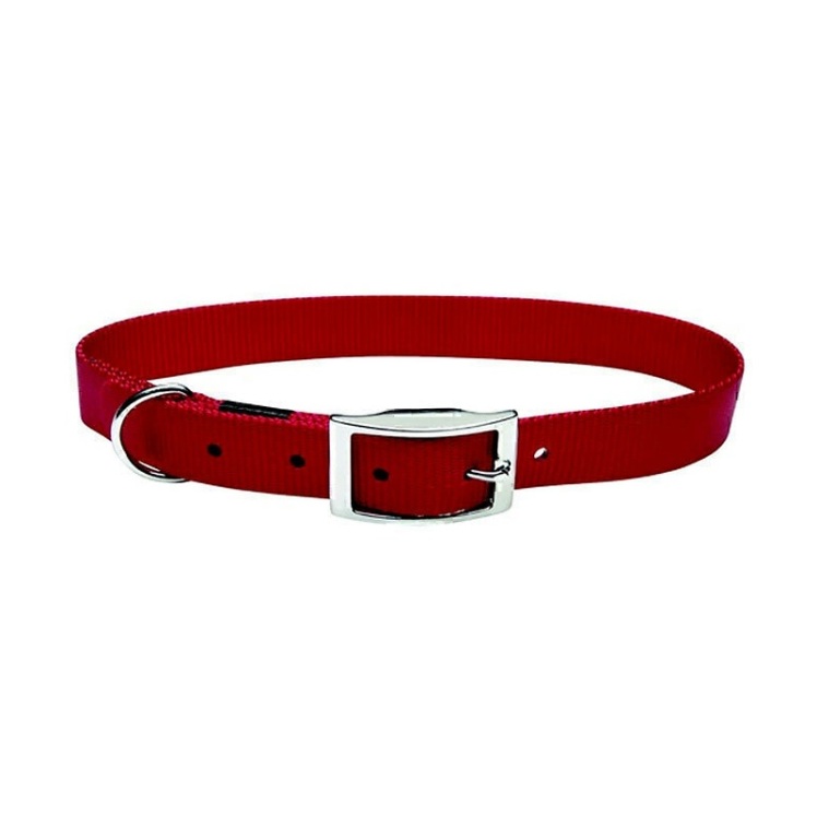 عکس قلاده گردنی تسمه ای سگک دار بدون لید سگ هاگن Hagen Dogit Nylon Collar with Buckle سایز XL رنگ مشکی